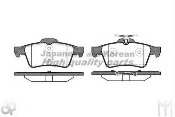 M075-35 ASHUKI Brake System Brake Pad Set, disc brake