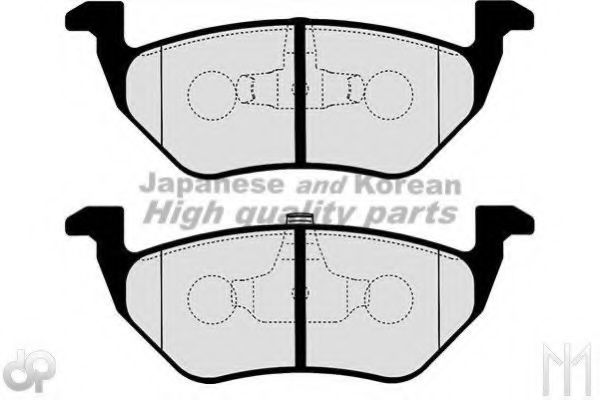 M075-40A ASHUKI Brake Pad Set, disc brake