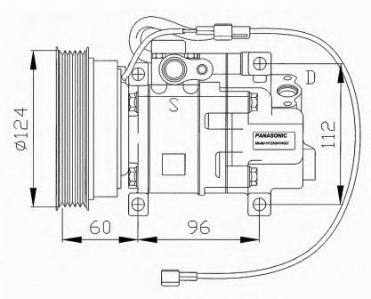 M550-13 ASHUKI Compressor, air conditioning