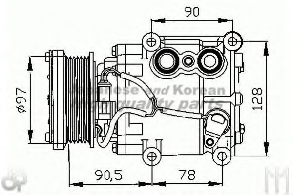 M550-76 ASHUKI Compressor, air conditioning