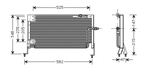 M981-01 ASHUKI Condenser, air conditioning