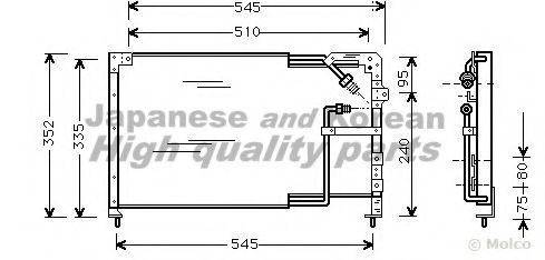 M981-03 ASHUKI Air Conditioning Condenser, air conditioning