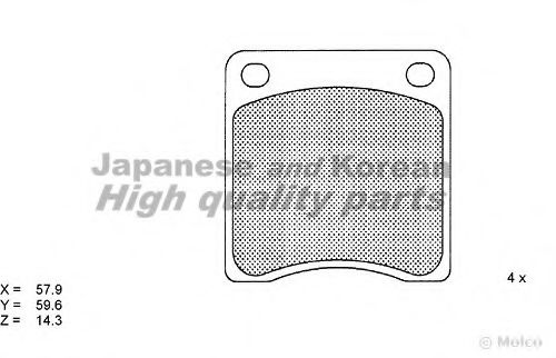 N009-01 ASHUKI Brake Pad Set, disc brake