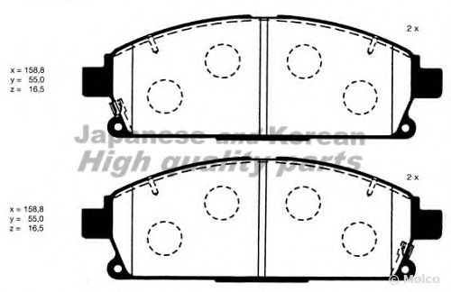 N009-95 ASHUKI Brake System Brake Pad Set, disc brake