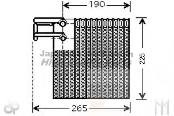 N381-03 ASHUKI Evaporator, air conditioning