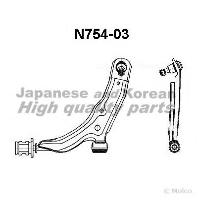 N754-03 ASHUKI Wheel Suspension Track Control Arm
