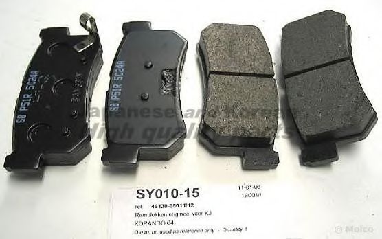SY010-15 ASHUKI Brake System Brake Pad Set, disc brake