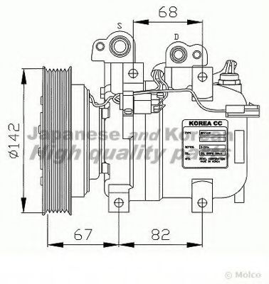 SY55-01S ASHUKI Compressor, air conditioning
