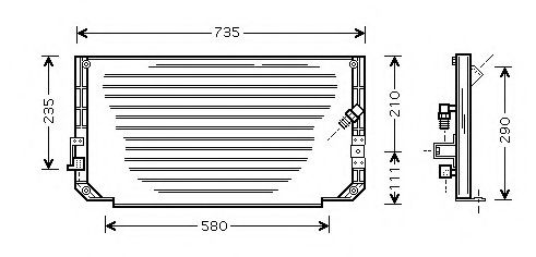 T555-03 ASHUKI Condenser, air conditioning