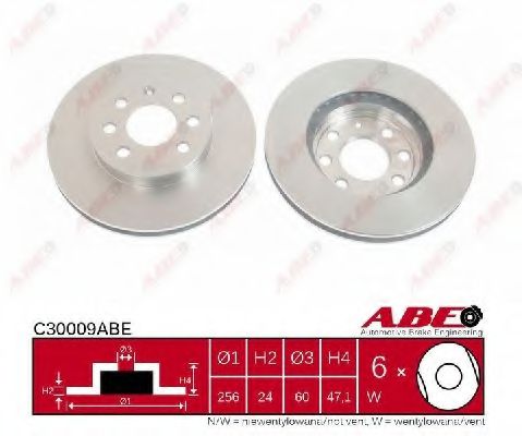 C30009ABE ABE Brake System Brake Disc