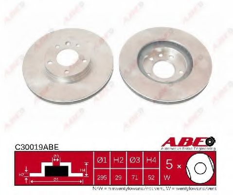 C30019ABE ABE Brake System Brake Disc