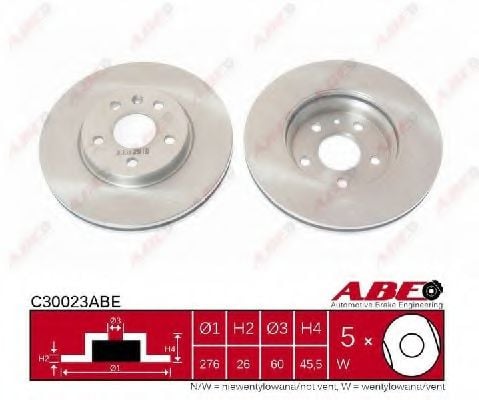 C30023ABE ABE Brake System Brake Disc