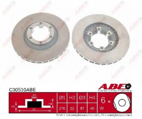 C30510ABE ABE Brake System Brake Disc
