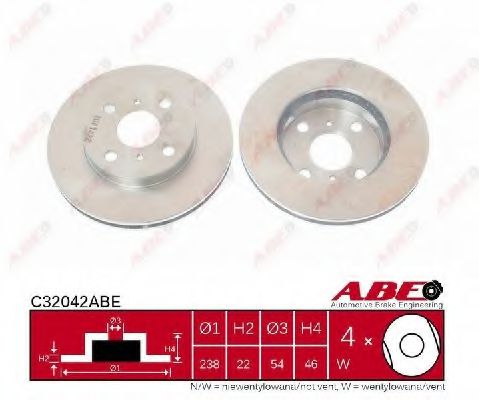 C32042ABE ABE Brake System Brake Disc