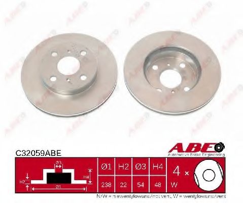 C32059ABE ABE Brake System Brake Disc