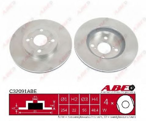 C32091ABE ABE Brake System Brake Disc