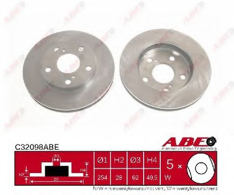 C32098ABE ABE Brake Disc