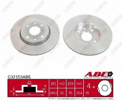 C32153ABE ABE Brake System Brake Disc