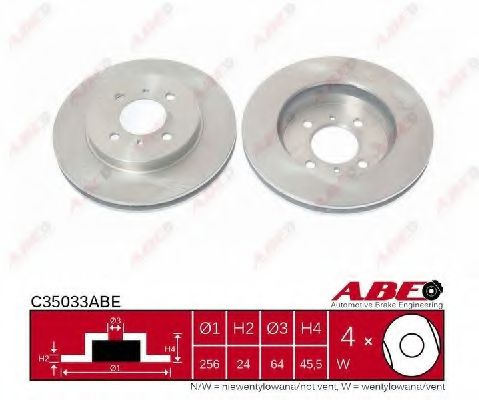 C35033ABE ABE Brake System Brake Disc