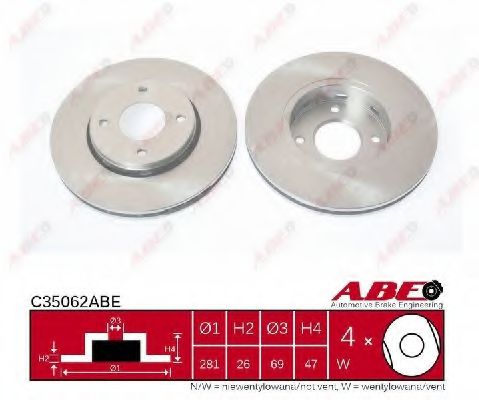 C35062ABE ABE Brake System Brake Disc
