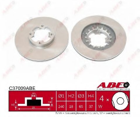 C37009ABE ABE Brake System Brake Disc