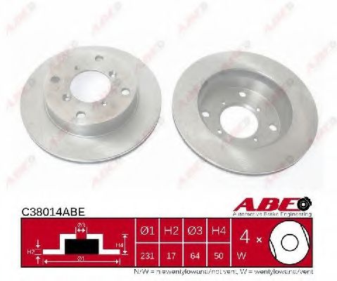 C38014ABE ABE Brake Disc