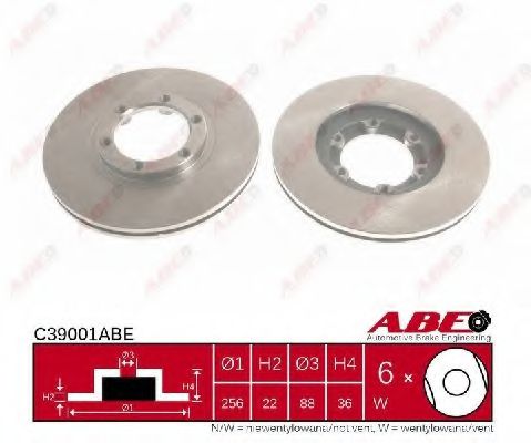 C39001ABE ABE Brake System Brake Disc