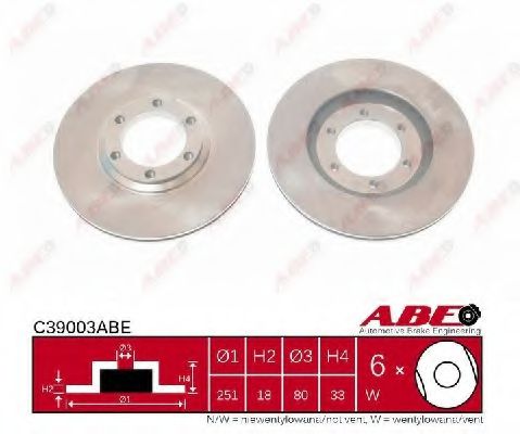C39003ABE ABE Brake Disc
