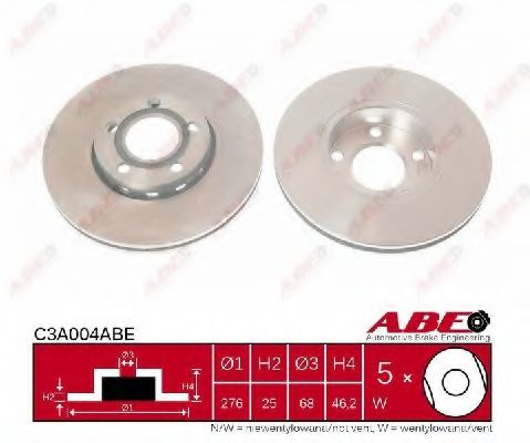 C3A004ABE ABE Brake System Brake Disc