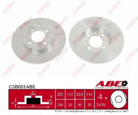 C3B001ABE ABE Brake Disc