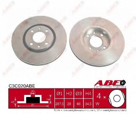 C3C020ABE ABE Brake System Brake Disc