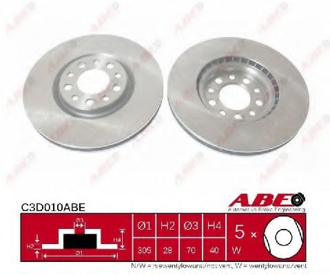 C3D010ABE ABE Brake System Brake Disc