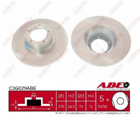 C3G029ABE ABE Brake System Brake Disc