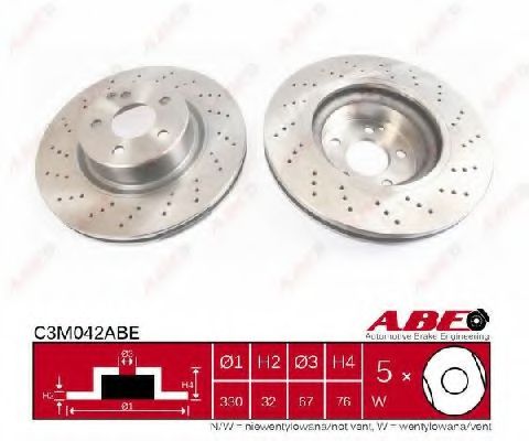 C3M042ABE ABE Brake System Brake Disc