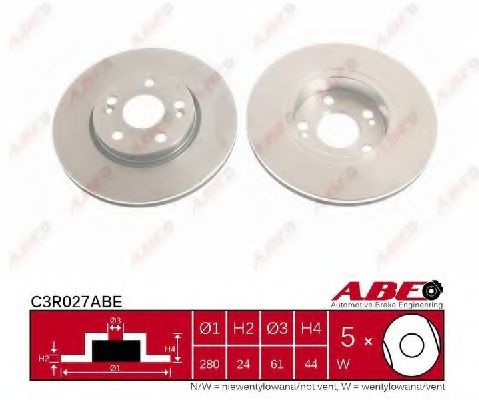 C3R027ABE ABE Brake System Brake Disc