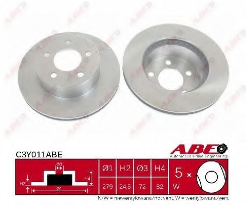 C3Y011ABE ABE Brake System Brake Disc