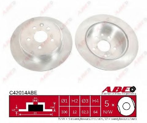C42014ABE ABE Brake System Brake Disc