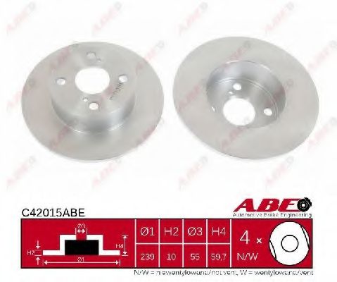 C42015ABE ABE Brake System Brake Disc