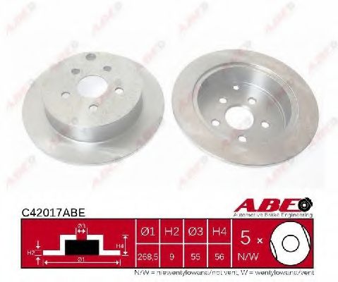 C42017ABE ABE Brake System Brake Disc