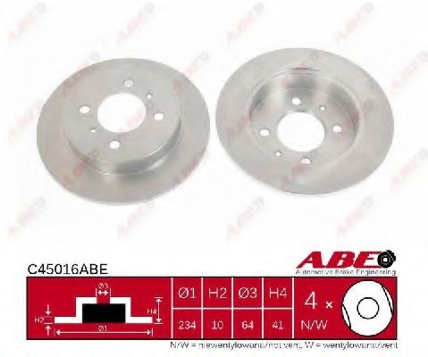 C45016ABE ABE Brake Disc