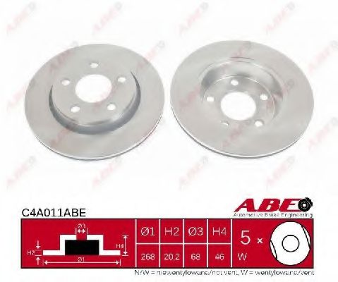 C4A011ABE ABE Brake System Brake Disc