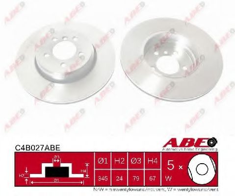 C4B027ABE ABE Brake System Brake Disc