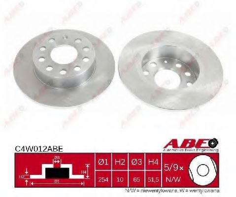 C4W012ABE ABE Brake System Brake Disc