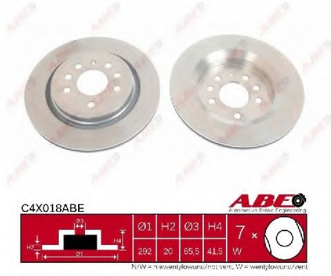 C4X018ABE ABE Brake System Brake Disc