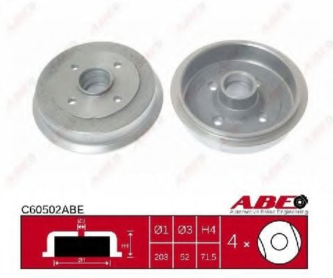 C60502ABE ABE Bremstrommel