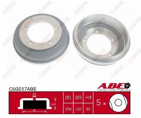 C6G017ABE ABE Bremsanlage Bremstrommel