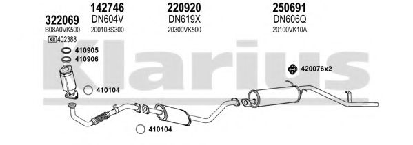 270502E KLARIUS Exhaust System