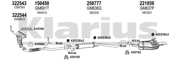391692E KLARIUS Exhaust System