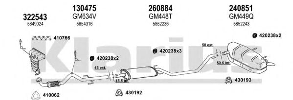 391477E KLARIUS Exhaust System Exhaust System