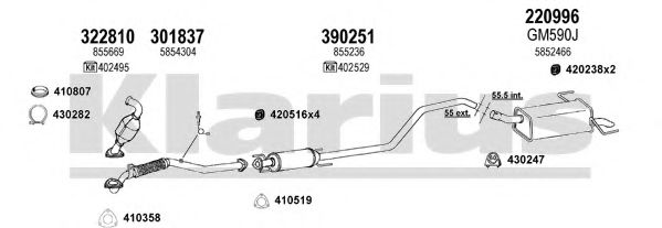 391751E KLARIUS Exhaust System
